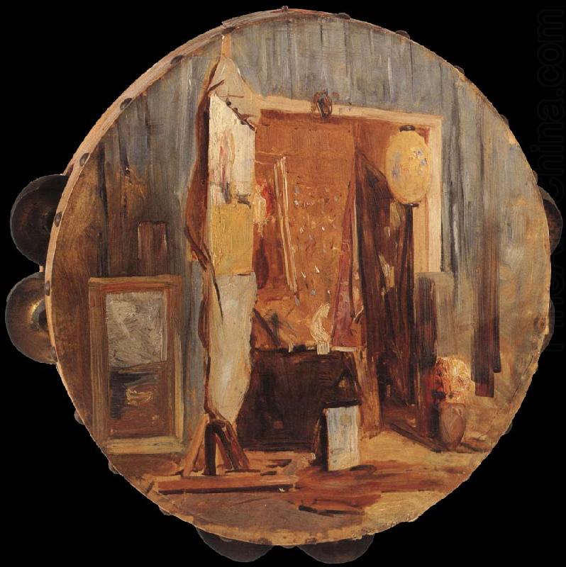 in the artist-s studio, Arthur streeton